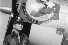 new co of 36th fighter group by his plane.