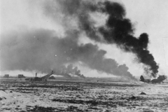 burning of P47s of 365th group after attacks on new years day 1945.