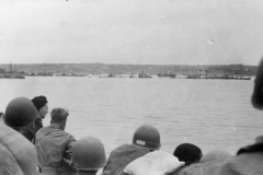 as our ship nears Normandy beach.