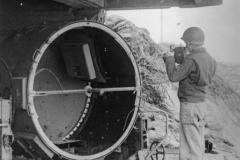 search light at Utah beach.