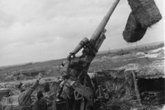 German gun near reins. Oct 1944. major smith. john bob.