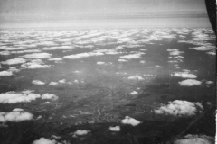 print from K-20 taken from crashed liberator on 3/15/1944. taken above