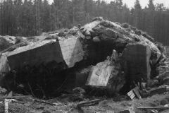 a blown German fortification between Duren and Eichwalde, Germany. Apr