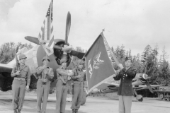 ceremony for wars end in Europe. Germany 1944.