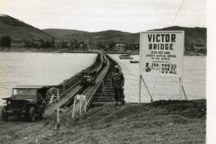 a jeep on longest tactical bridge in the world in May 1945. Germany NEW03