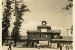 gate to buchenwald camp. germany june 1945 NEW06