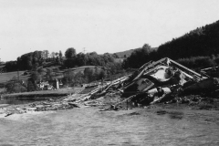 large German budge blown near our Kassel Germany base. river wussier.