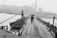 pontoon bridge. Germany 1944