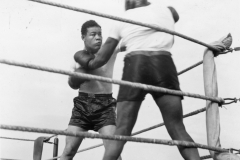 joe louis in match at ashford england. June 1 1944