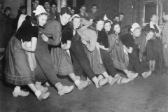 dancing dutch girls at Maastricht Holland. Nov 1944.