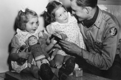 orphan kids at a near by house. Nov 1944.